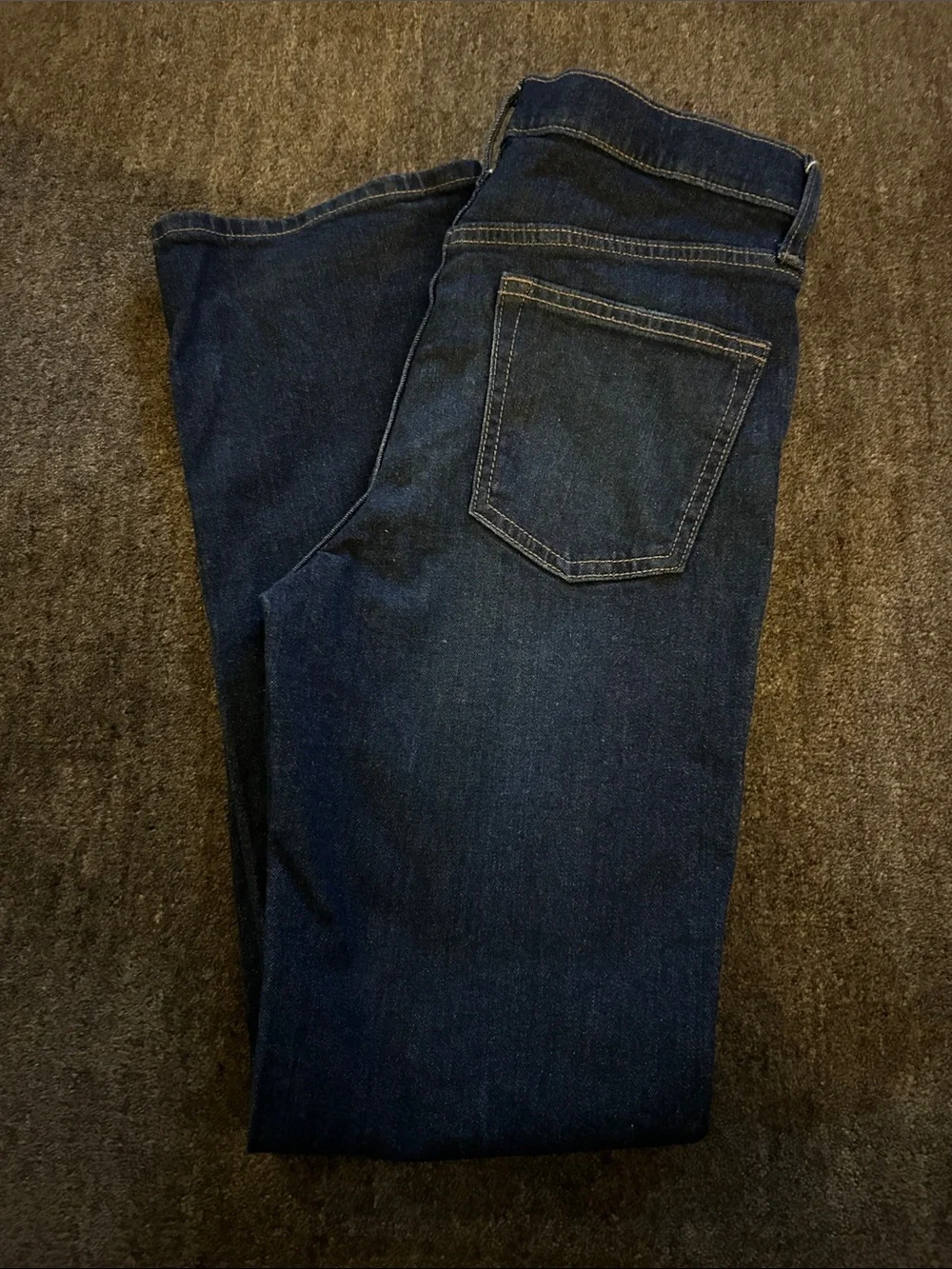 Old Navy Men's Straight-Leg Jeans in Dark Blue Wash